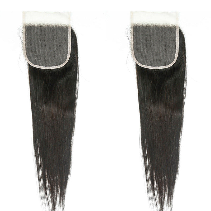 NoirLuxe 5x5 Transparent Lace Closure Straight Hair