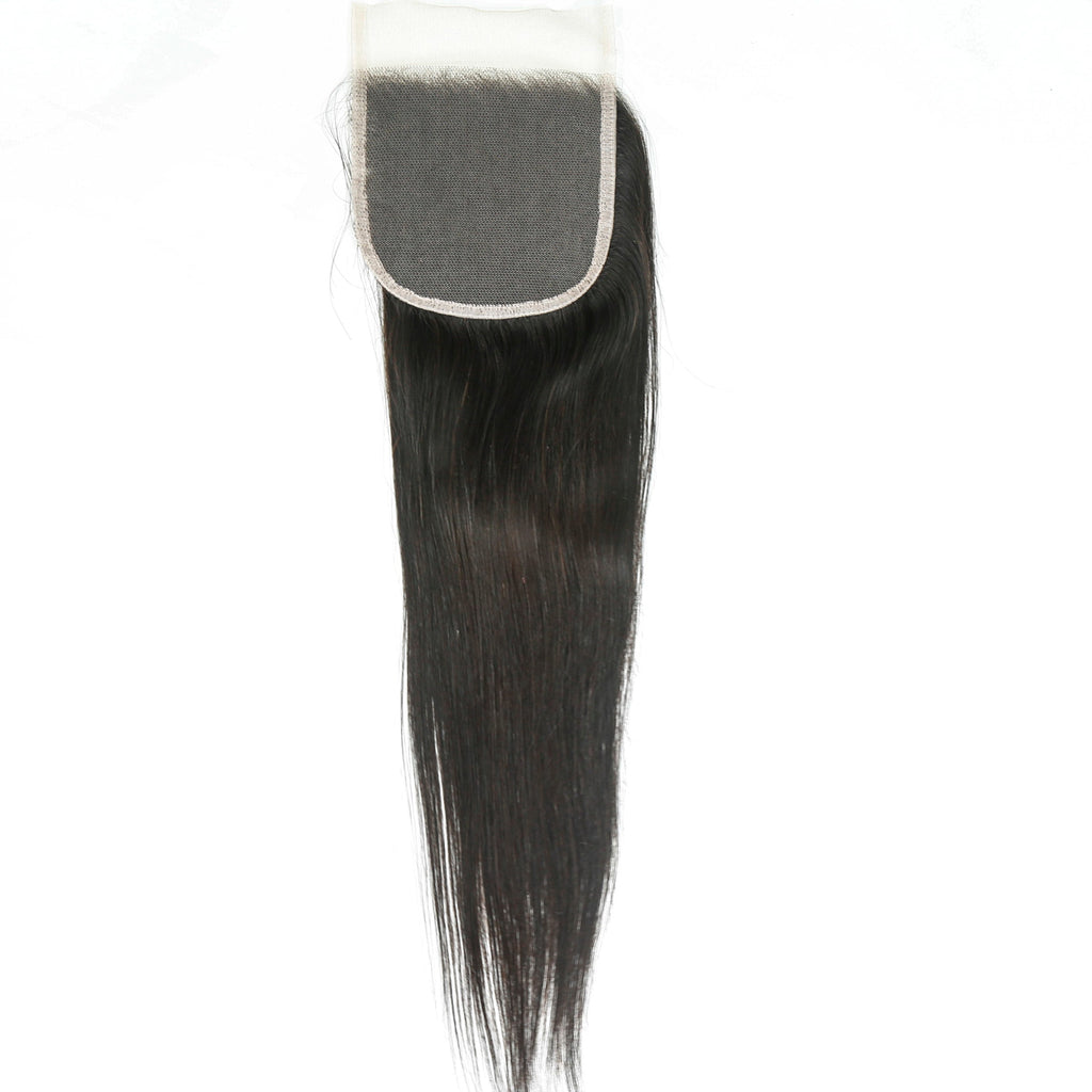 NoirLuxe 5x5 Transparent Lace Closure Straight Hair