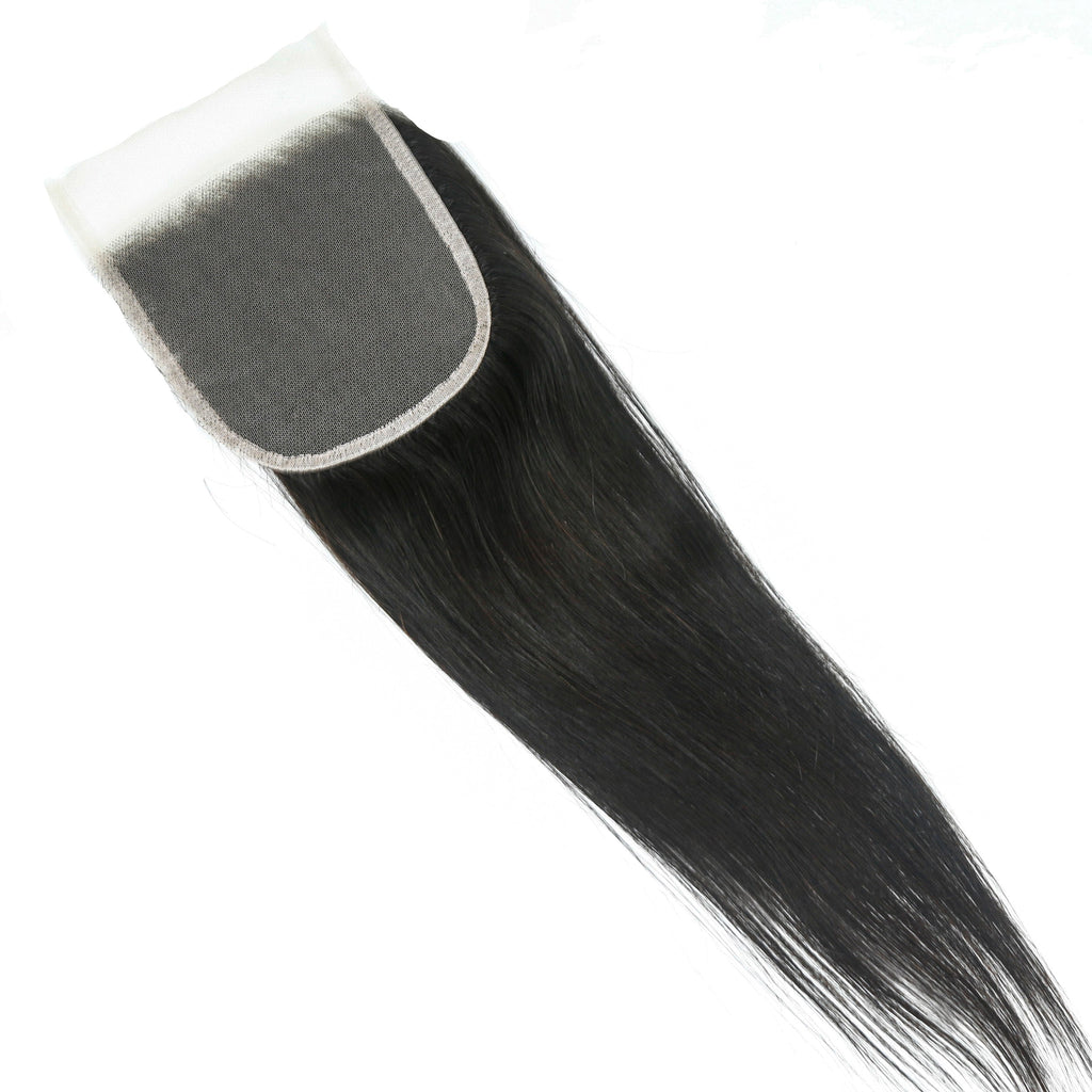NoirLuxe 5x5 Transparent Lace Closure Straight Hair