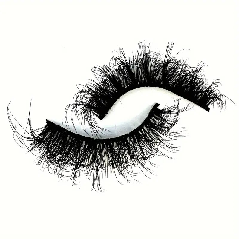 Mink False Eyelashes 08 - 5 Pairs 6D Cat-Eye Lashes with Natural Fluffy Look