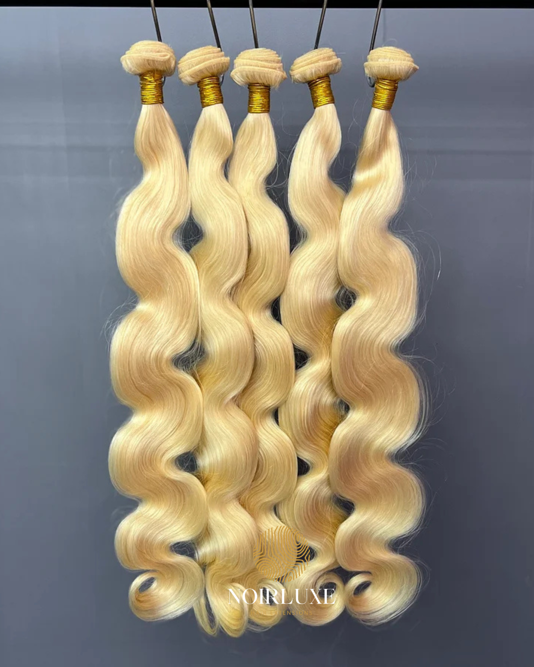 NoirLuxe 613 blonde body wave human hair bundle glamorous waves