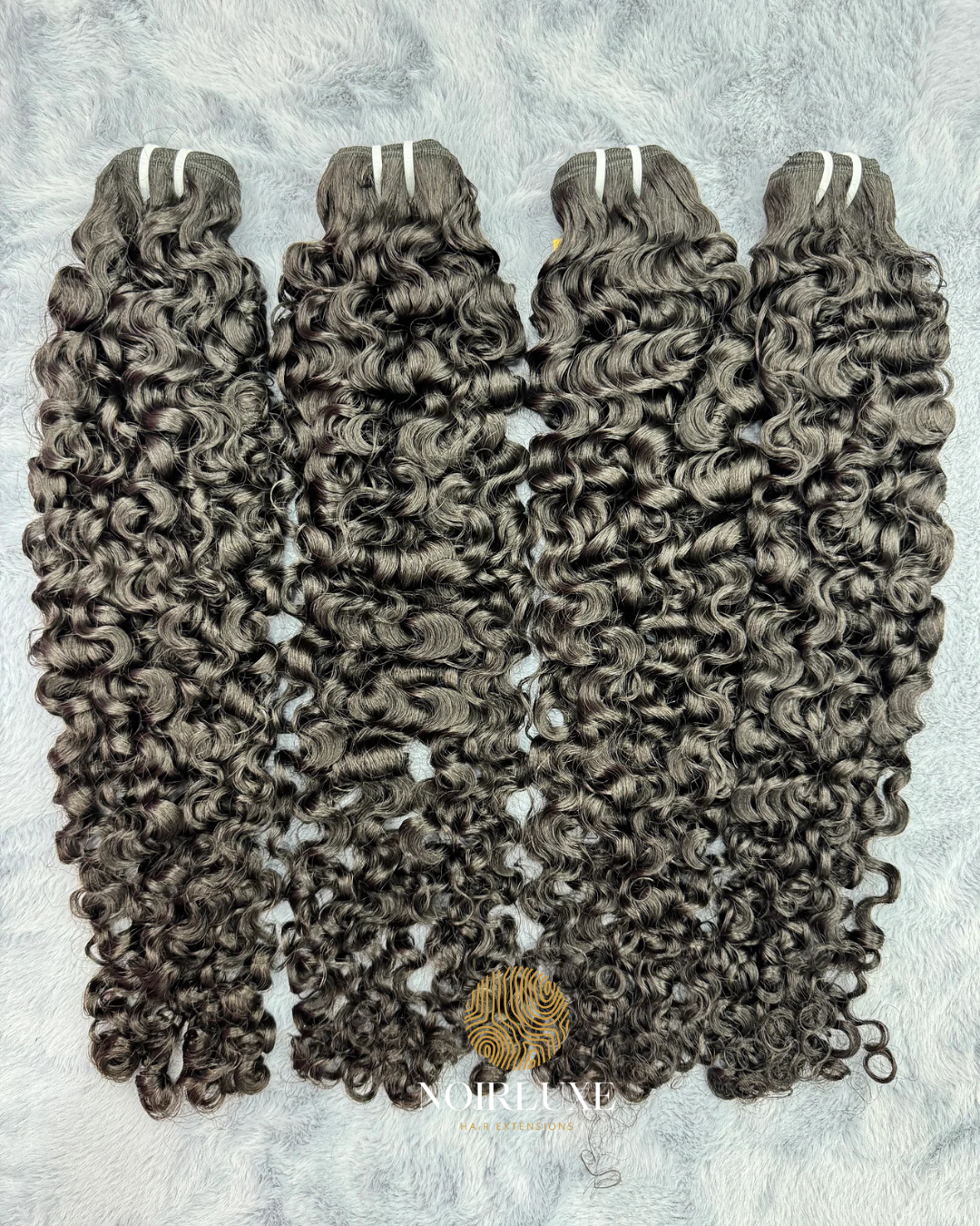 NoirLuxe Burmese curly virgin hair bundle natural bouncy curls